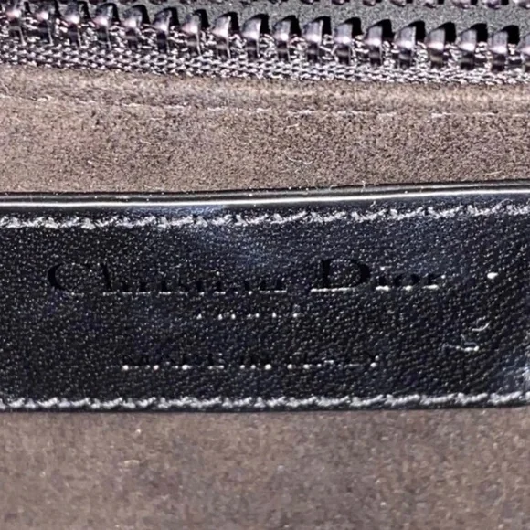 Authentic Dior Lady Bag Medium Black Lambskin Cannage - Picture 7 of 8